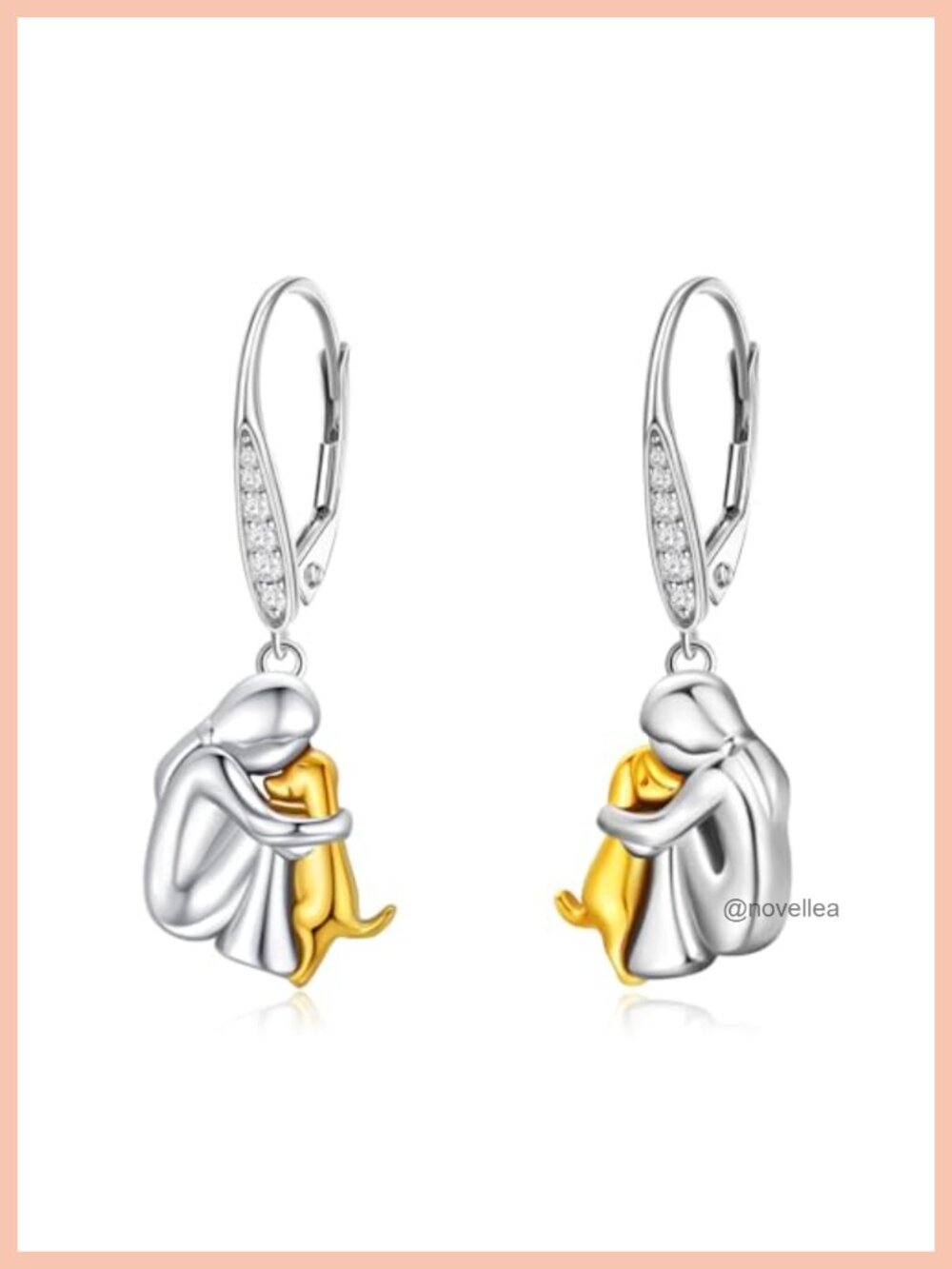 925 Sterling Silver Dog Earrings Cute Animal Puppy Studs Hypoallergenic Jewelry